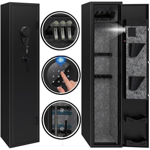 KAER 4-5 Gun Safe with Fingerprint & Digital Keypad