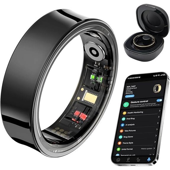 Smart Fitness Ring for Body Temp & Heart Rate