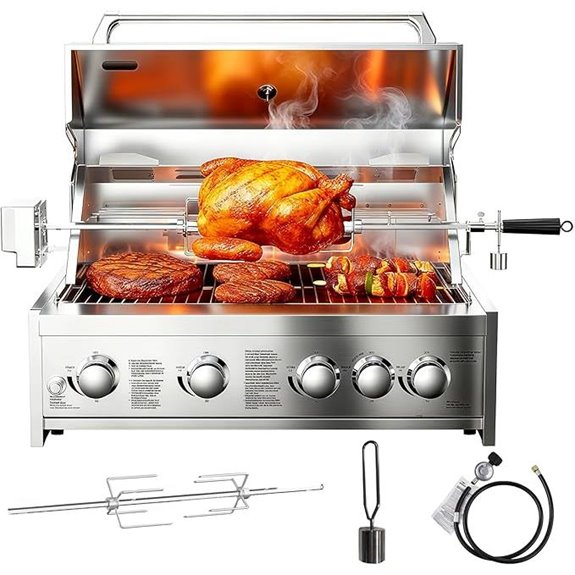 BODEGA 5-Burner Built-In Propane Gas Grill Island