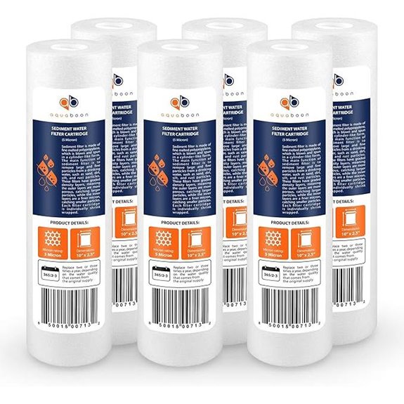 Aquaboon 5 Micron Sediment Water Filter 6 Pack