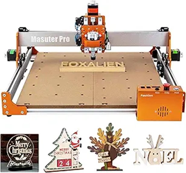 FoxAlien Masuter Pro 3-Axis CNC Router for Hobby Engraving