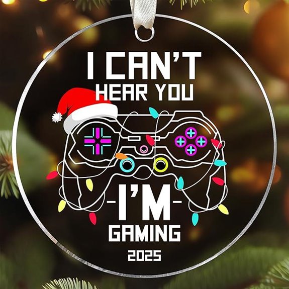 Gaming Christmas Ornaments for Teen Men