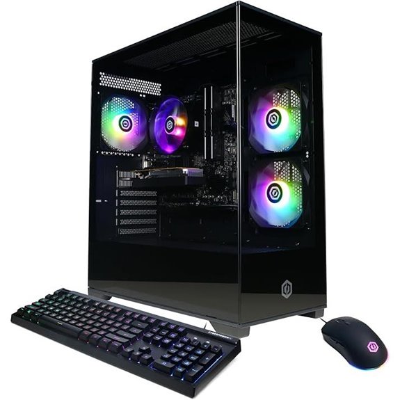 CyberPowerPC Gaming PC with Ryzen 5 & Radeon RX 6400