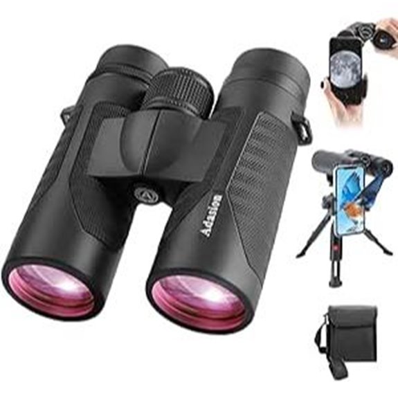 12x42 HD Binoculars with Phone Adapter and Tripod