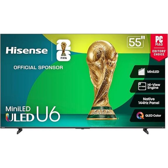 Hisense 55 U6 Series Mini-LED 4K Smart Fire TV