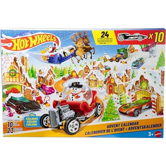 Hot Wheels 2025 Advent Calendar with Vehicles & Accessories