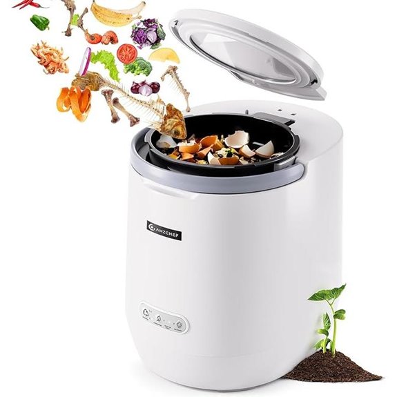 AMZCHEF Electric Compost Bin for Kitchen Indoor