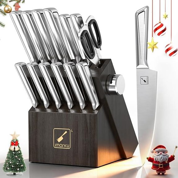 imarku 14-Piece Japanese Stainless Steel Knife Set