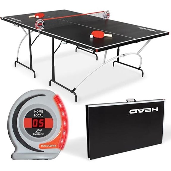 HEAD Junior Folding Ping Pong Table with Paddles