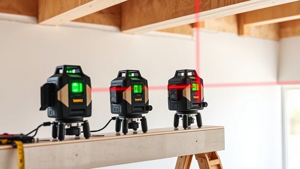 key laser level features