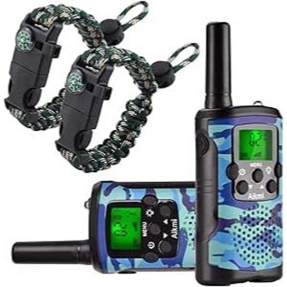 Kids Walkie Talkies 22 Channels 3-Mile Range Durable