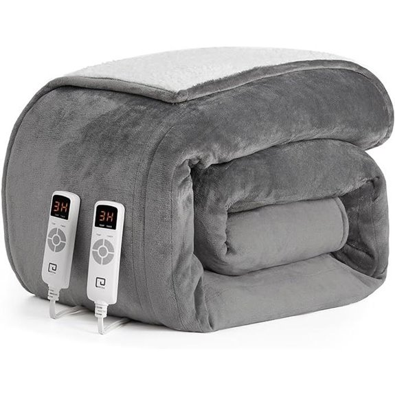 EHEYCIGA King Size Heated Blanket with Dual Controls