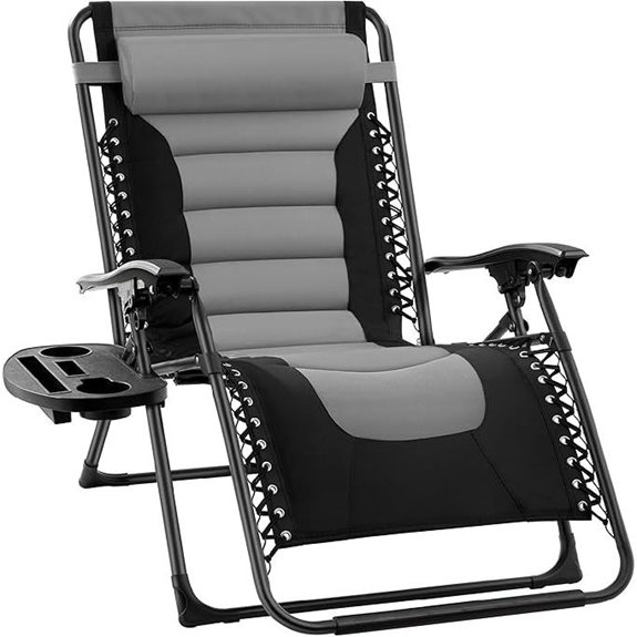 Oversized Padded Zero Gravity Chair with Accessories