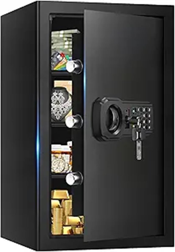Large Digital Fire Safe with Keypad and Removable Shelf