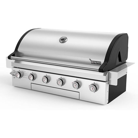 Brand-Man 40-Inch 6-Burner Propane Grill with Natural Gas