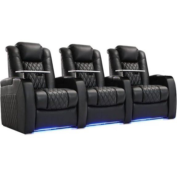 Weilianda Leather Zero Gravity Recliner Sofa (Set of 3)