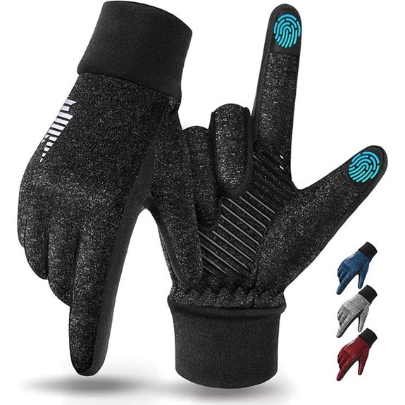 Rivmount Lightweight Touchscreen Winter Running Gloves