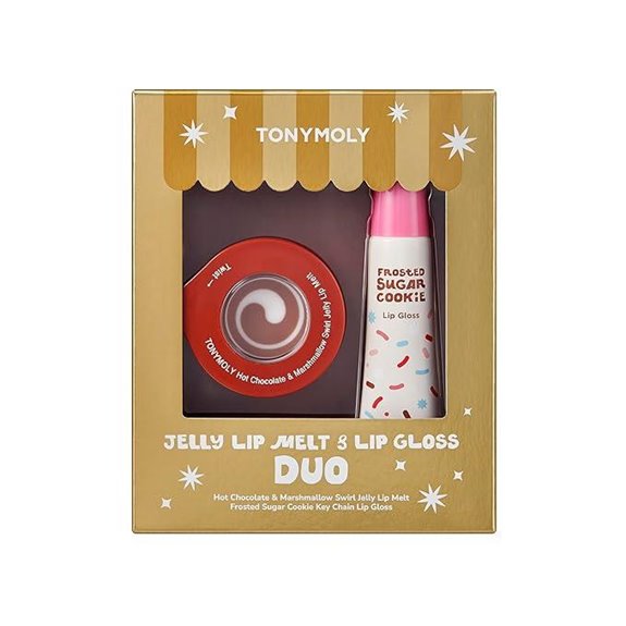 TONYMOLY Lip Melt & Gloss Key Chain Holiday Set