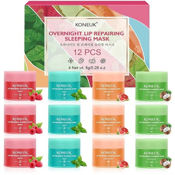 12 Pack Lip Sleeping Mask Set with Vitamin C