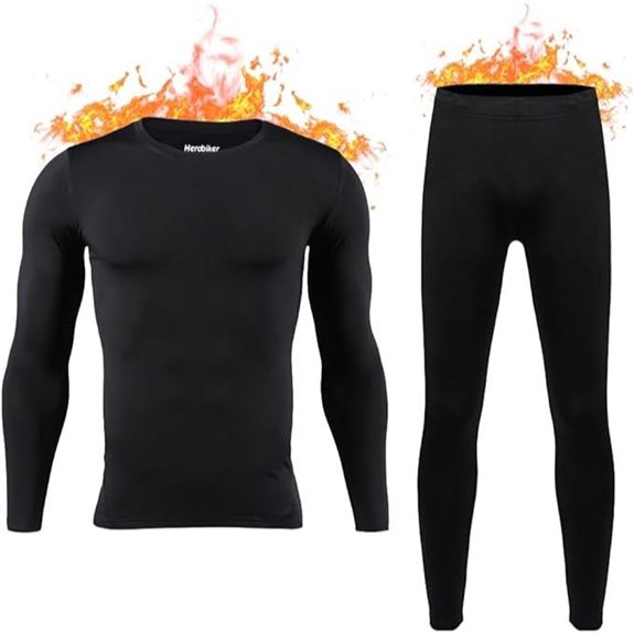 HEROBIKER Men's Thermal Long Johns Skiing Base Layer