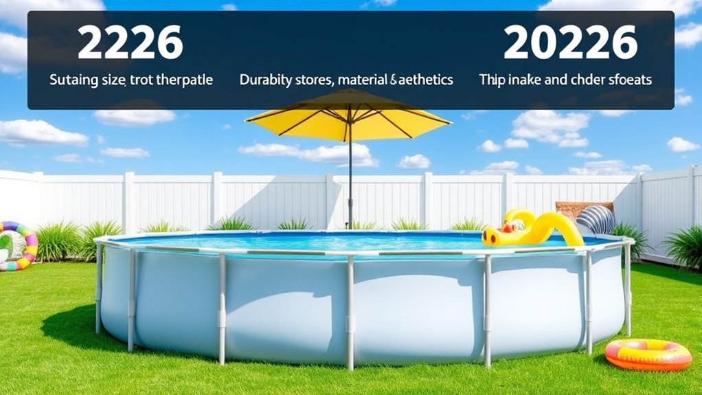 pool size and features