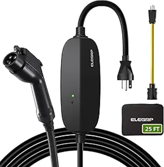 ELEGRP Portable Level 1/2 EV Charger 16A