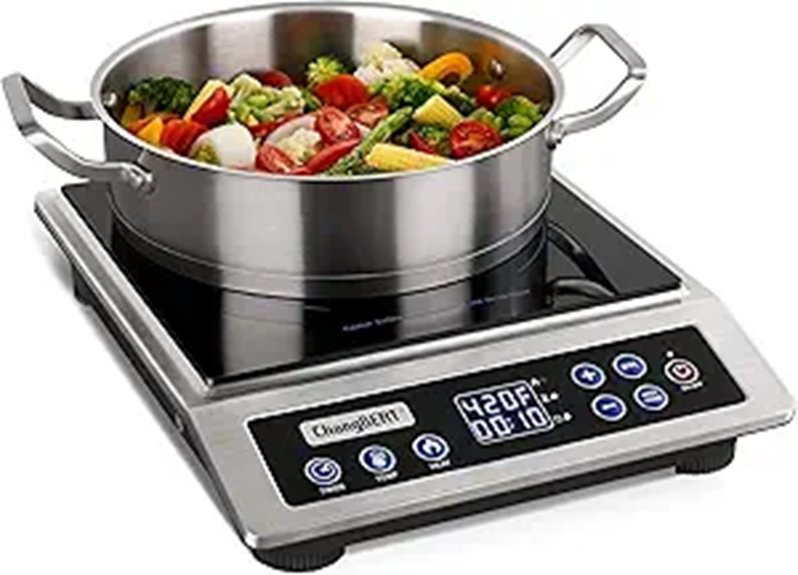 ChangBERT Portable Induction Cooktop 1800W NSF Certified