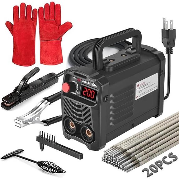 200Amp Portable IGBT Arc Welder with Accessories