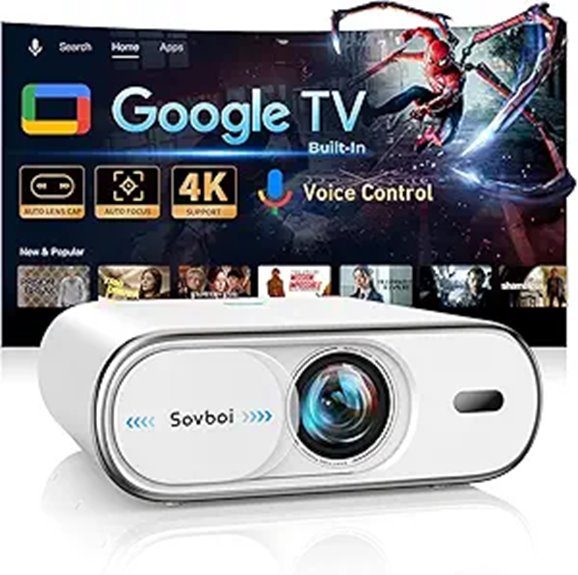 Sovboi 4K Smart Portable Projector with WiFi6