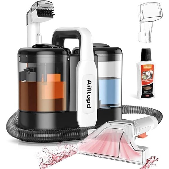 Portable Upholstery & Carpet Spot Cleaner with Brush