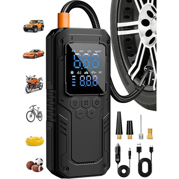 AIRSURE Portable Tire Inflator with Autostop