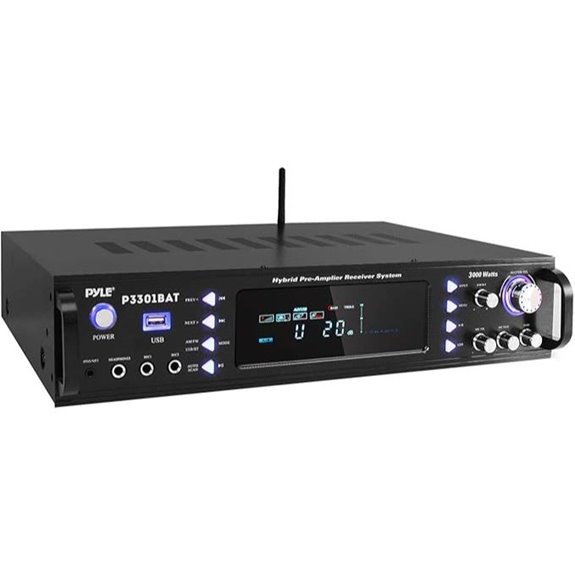 Pyle 3000W Bluetooth Stereo Amplifier with Radio