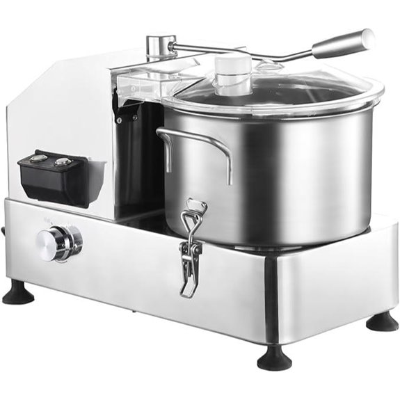 Commercial Food Processor 1800W Stainless Steel 6L