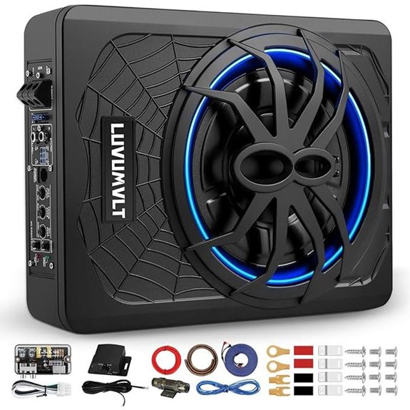 1200W 10 Under Seat Car Subwoofer & Amp Package