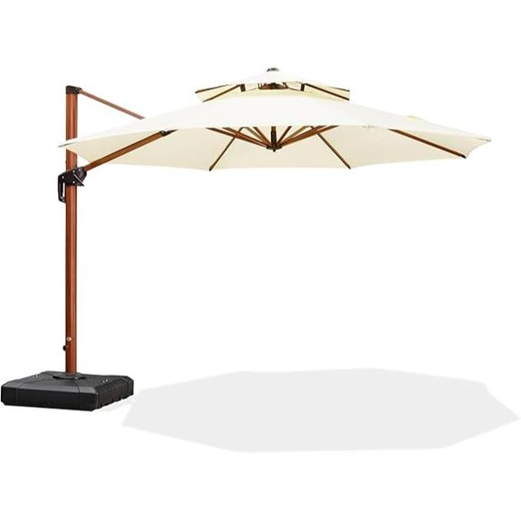 PURPLE LEAF 11ft Cantilever Outdoor Patio Umbrella