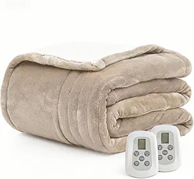 Heated Queen Size Electric Blanket with Dual Control