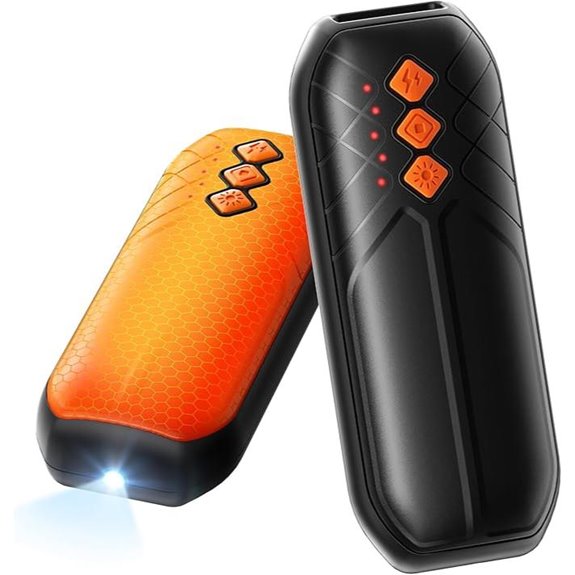 Rechargeable AI Hand Warmers 2-Pack with LED Lights
