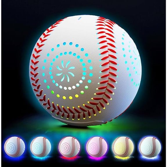 LED Rechargeable Baseball with 9 Lighting Modes