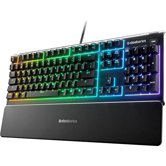 SteelSeries Apex 3 RGB Gaming Keyboard with Wrist Rest