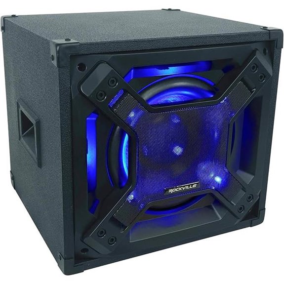 Rockville BASS Blaster 10 Subwoofer with LED Lighting