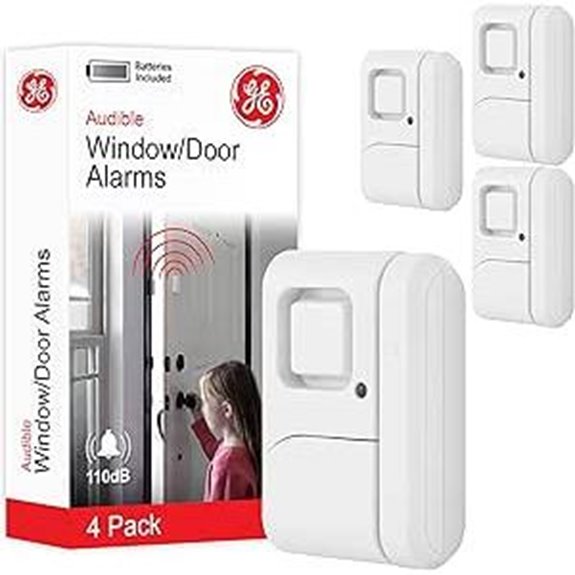 GE Security Window & Door Alarm 4-Pack