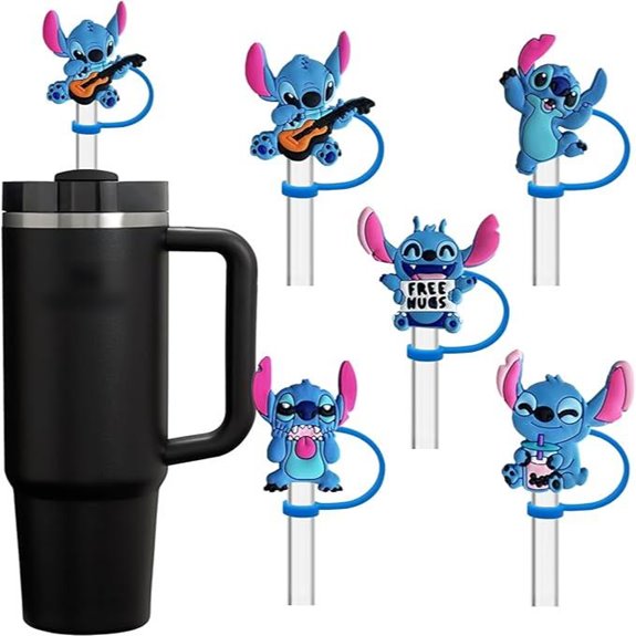 silicone cup straw protectors