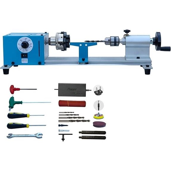 Mini Wood Lathe Machine for Turning and Drilling