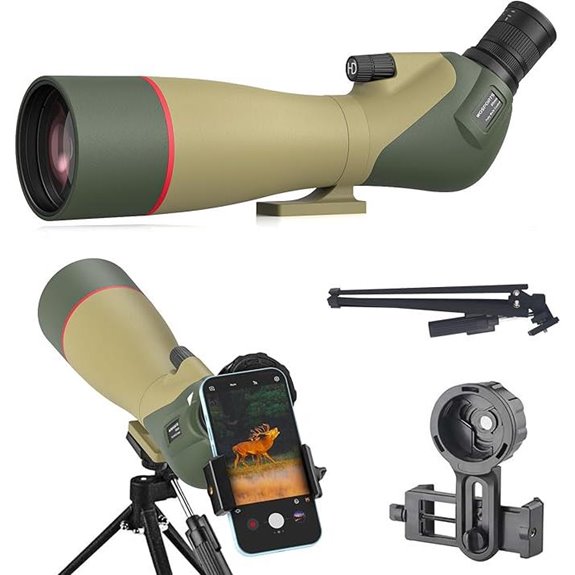WOSPORTS Spotting Scope with Tripod and Accessories