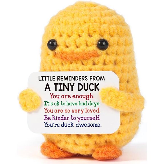 MBL Inspirational Crochet Duck Gift for Support