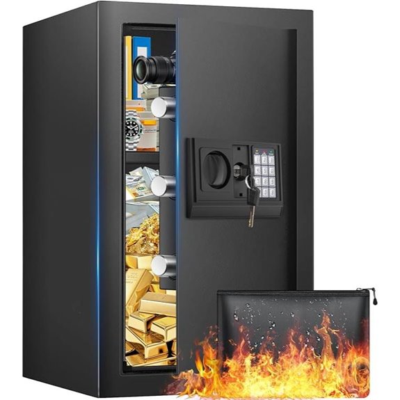 19.69 Tall Fireproof Waterproof Digital Safe Box