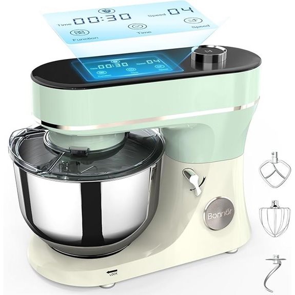 6QT Stand Mixer with Touchscreen and Accessories