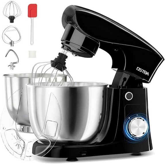 OSTBA 5QT+5.5QT Stand Mixer with Two Bowls