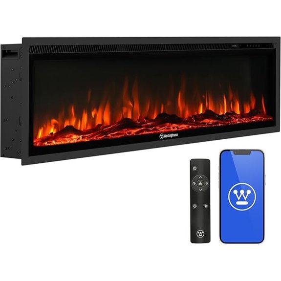 Westinghouse 50 Wall Mount Electric Fireplace Heater