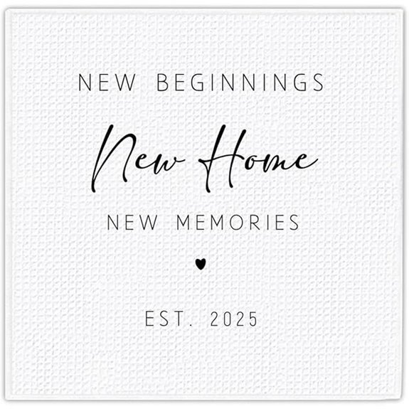 Housewarming Gift 13x13 Inch White Kitchen Towels